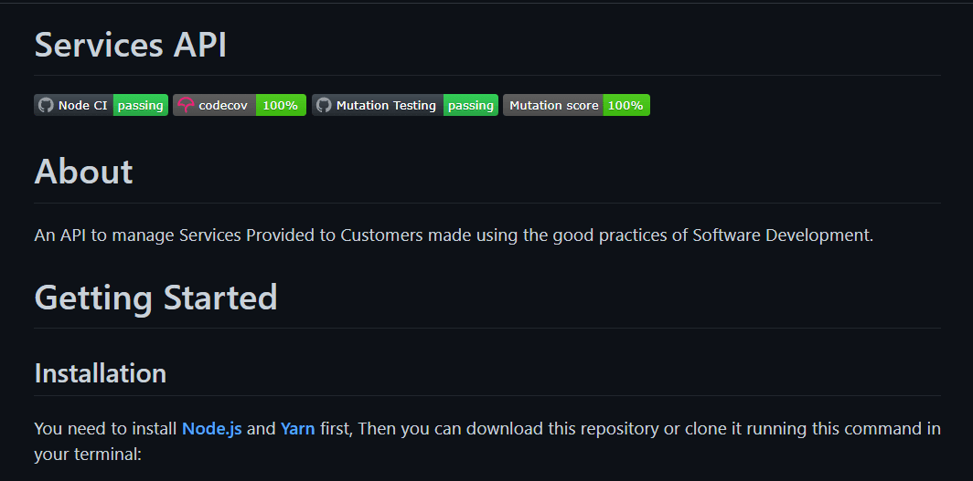 Services API